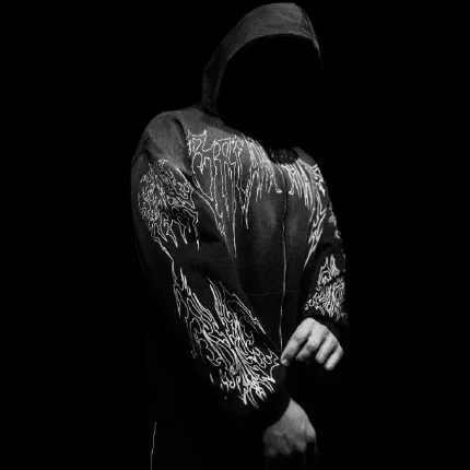 Breathedivinity Abyssal Wraith Oversized Zip up Hoodie SMOKE 6.webp